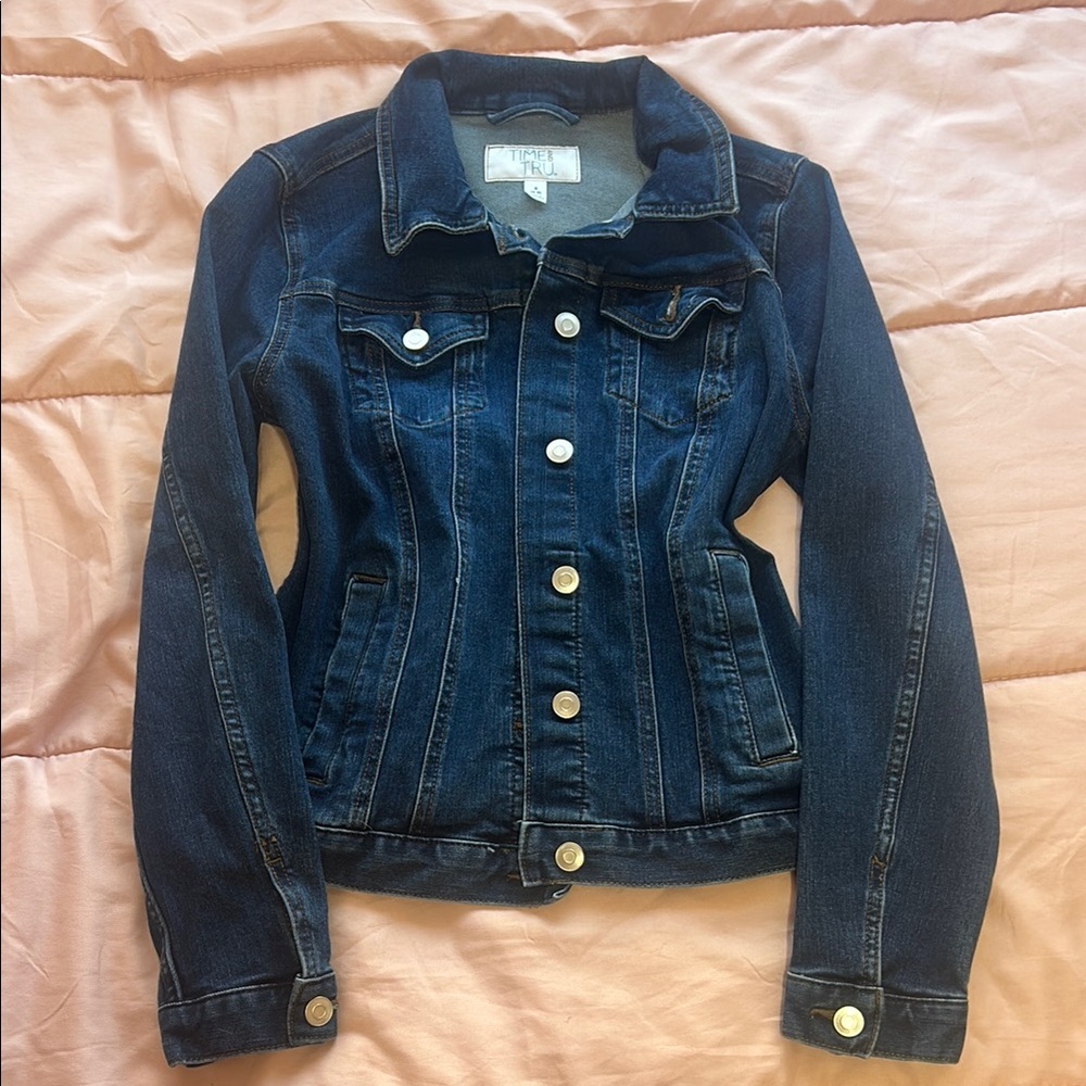 Time and Tru Blue Jean Jacket Timeless Style